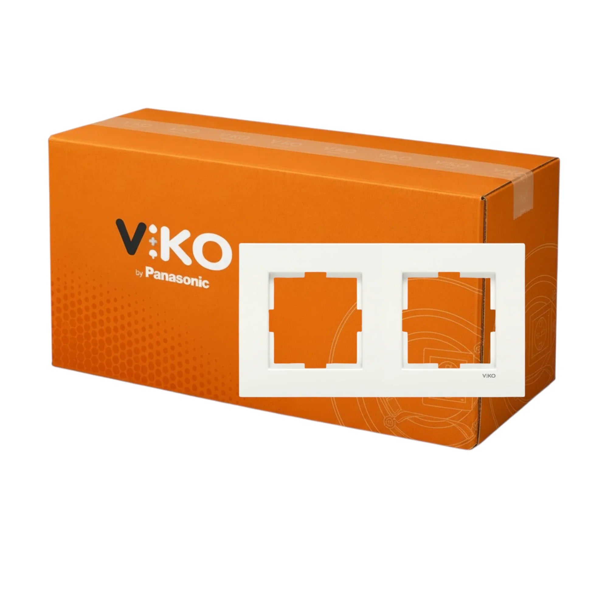 Viko Karre Beyaz İkili Çerçeve 200 Adet Koli - Viko by Panasonic