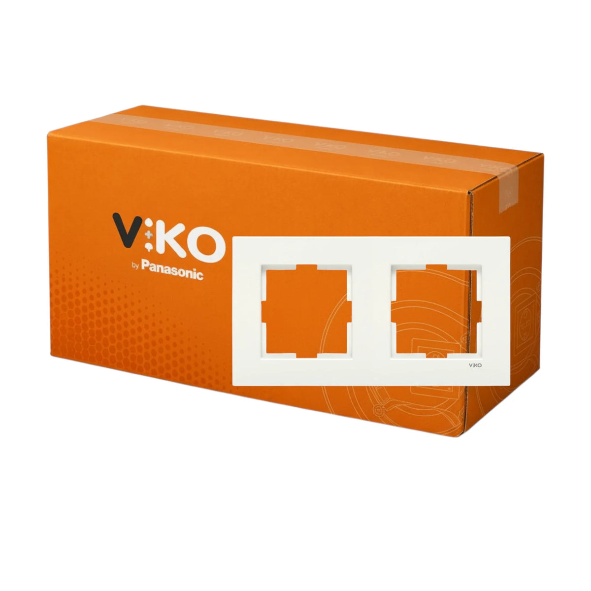 Viko Karre Beyaz İkili Çerçeve 200 Adet Koli - Viko by Panasonic