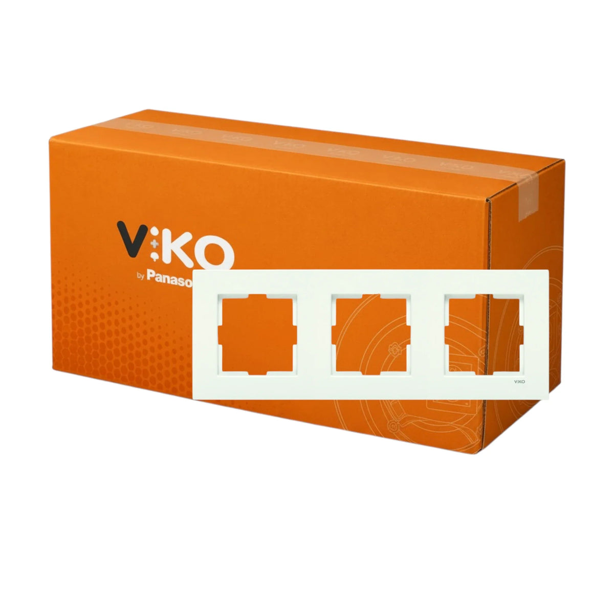 Viko Karre Beyaz Üçlü Çerçeve 120 Adet Koli - Viko by Panasonic