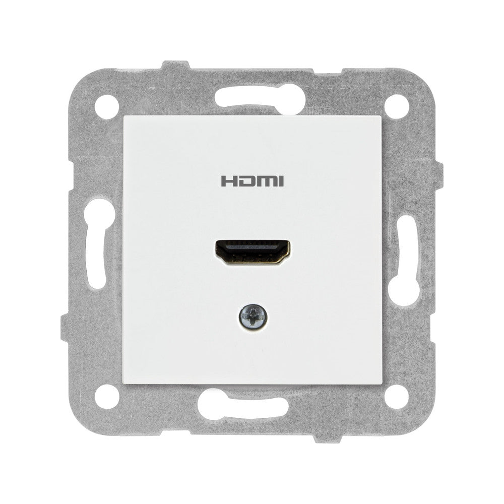 Viko Karre/Meridian Beyaz HDMI Konnektör – mekanizma ve kapak (çerçeve dahil değildir)