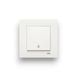 Viko Karre/Meridian Beyaz Light – çerçeveyle takılı görünüm